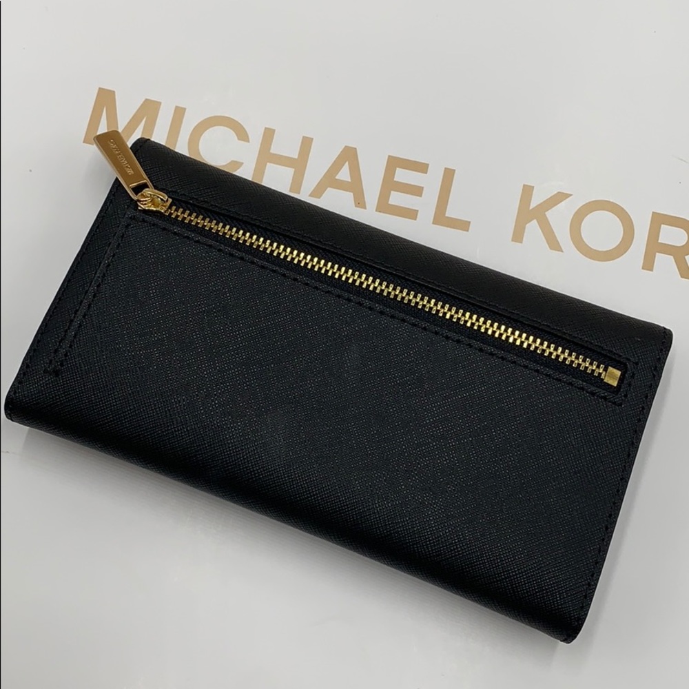 Michael Kors Jet Set Travel Lg Trifold Wallet - Picture 2 of 16